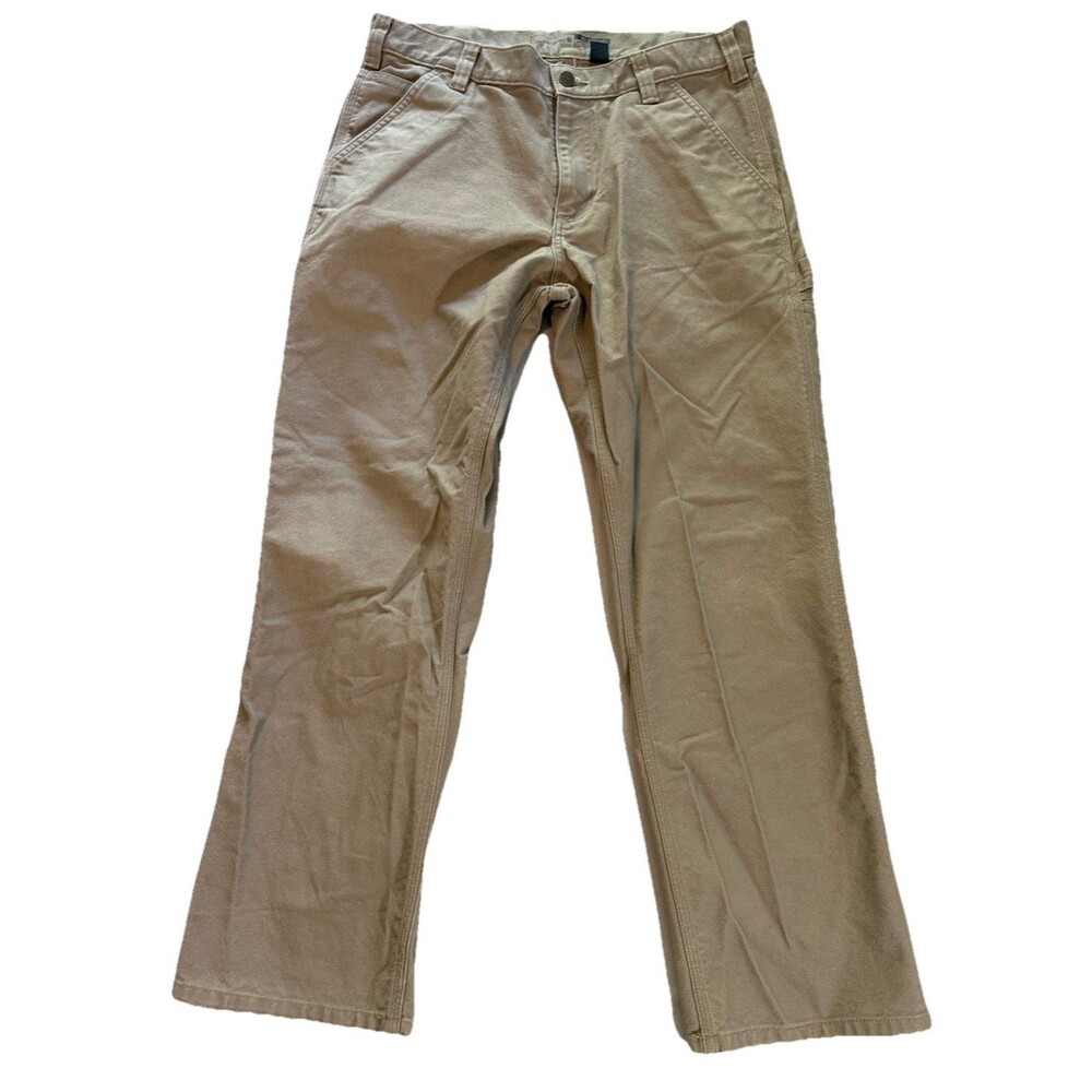 Carhartt Mens 32x30 Rugged Flex Duck Utility Work Pants Tan BN3279-M